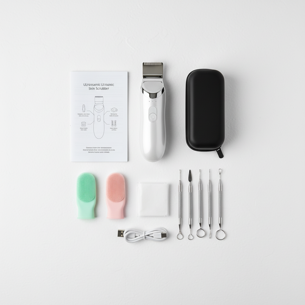 Complete Ultrasonic Skin Scrubber Kit
